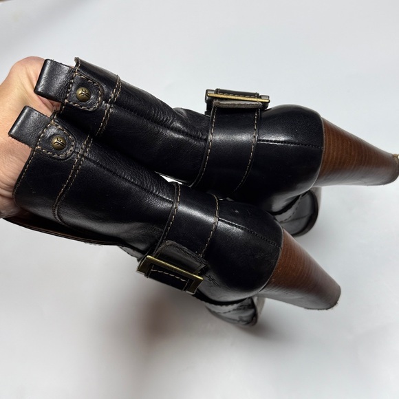 FRYE High Heel Boho Cowgirl Roper Boots  Leather Andrea S-490 Sz 7 - Picture 4 of 10